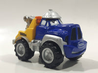 2000 Maisto Hasbro Tonka Lil Chuck & Friends Tow Truck Blue and Yellow Die Cast Toy Car Vehicle