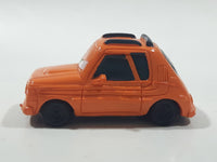Disney Pixar Cars Orange Hatchback Mini PVC Hard Rubber Toy Car Vehicle