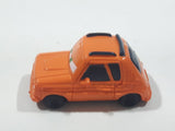 Disney Pixar Cars Orange Hatchback Mini PVC Hard Rubber Toy Car Vehicle