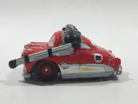 Disney Pixar Cars #95 Hudson Hornet with Headphones Red Plastic Die Cast Toy Car Vehicle