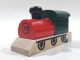 Skagway Alaska Red Green Black Wood Train Shaped Whistle 3 1/2" Long