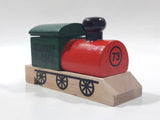 Skagway Alaska Red Green Black Wood Train Shaped Whistle 3 1/2" Long