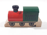 Skagway Alaska Red Green Black Wood Train Shaped Whistle 3 1/2" Long