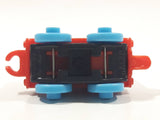 2014 Thomas & Friends Minis #1 Thomas Blue with Flames 2" Long Plastic Die Cast Toy Vehicle CGM30