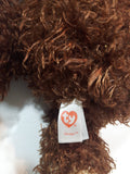 2017 TY Classic Shaggy Brown Bear 12" Tall Stuffed Animal Plush Toy with Tags