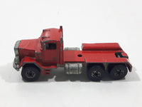 1989 Hot Wheels Peterbilt Dump Truck Semi Rig Red Die Cast Toy Car Vehicle - BW Malaysia