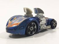 2005 Hot Wheels Wastelanders Twin Mill Hardnoze Dark Blue Die Cast Toy Race Car Vehicle