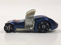 2005 Hot Wheels Wastelanders Twin Mill Hardnoze Dark Blue Die Cast Toy Race Car Vehicle