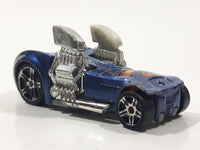 2005 Hot Wheels Wastelanders Twin Mill Hardnoze Dark Blue Die Cast Toy Race Car Vehicle