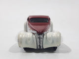 2006 Hot Wheels Open Stock Swoop Coupe White and Red Die Cast Toy Low Rider Hot Rod Car Vehicle