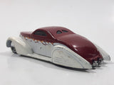 2006 Hot Wheels Open Stock Swoop Coupe White and Red Die Cast Toy Low Rider Hot Rod Car Vehicle