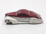 2006 Hot Wheels Open Stock Swoop Coupe White and Red Die Cast Toy Low Rider Hot Rod Car Vehicle