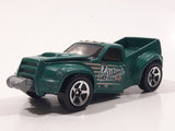 1999 Hot Wheels 4x4 Bending Green Truck Die Cast Toy Car Vehicle with Opening Hood