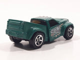 1999 Hot Wheels 4x4 Bending Green Truck Die Cast Toy Car Vehicle with Opening Hood