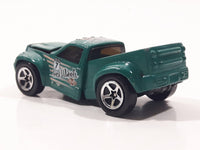 1999 Hot Wheels 4x4 Bending Green Truck Die Cast Toy Car Vehicle with Opening Hood