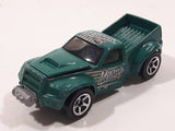 1999 Hot Wheels 4x4 Bending Green Truck Die Cast Toy Car Vehicle with Opening Hood