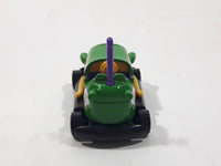 2014 Hot Wheels HW Race Track Aces Bump Around Green Die Cast Toy Amusement Park Fair Ride Bumper Car Vehicle