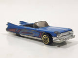 1997 Hot Wheels 1959 Cadillac Eldorado Convertible Blue Die Cast Toy Car Vehicle