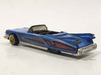 1997 Hot Wheels 1959 Cadillac Eldorado Convertible Blue Die Cast Toy Car Vehicle