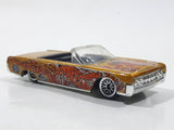 2003 Hot Wheels Dragon Wagons '64 Lincoln Continental Convertible Metalflake Gold Die Cast Toy Car Vehicle