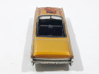 2003 Hot Wheels Dragon Wagons '64 Lincoln Continental Convertible Metalflake Gold Die Cast Toy Car Vehicle