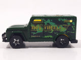 2006 Hot Wheels Urban Armored Truck Green Die Cast Toy Car Vehicle with Opening Rear Door