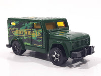 2006 Hot Wheels Urban Armored Truck Green Die Cast Toy Car Vehicle with Opening Rear Door