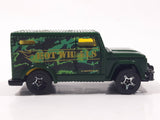 2006 Hot Wheels Urban Armored Truck Green Die Cast Toy Car Vehicle with Opening Rear Door