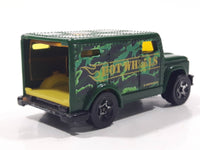 2006 Hot Wheels Urban Armored Truck Green Die Cast Toy Car Vehicle with Opening Rear Door