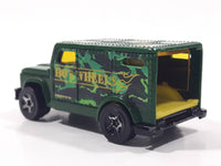 2006 Hot Wheels Urban Armored Truck Green Die Cast Toy Car Vehicle with Opening Rear Door