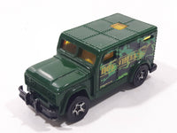 2006 Hot Wheels Urban Armored Truck Green Die Cast Toy Car Vehicle with Opening Rear Door