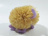 1998 Kooshie Koos Cuddly Pets "Fletcher" Purple Dog 3" Long Toy Figure