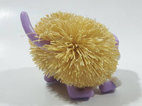 1998 Kooshie Koos Cuddly Pets "Fletcher" Purple Dog 3" Long Toy Figure