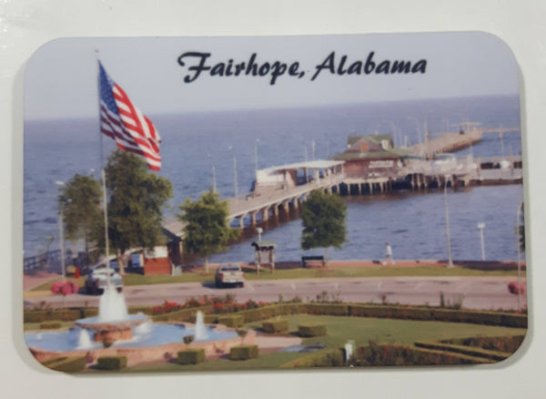 Fairhope, Alabama Municipal Pier Photograph 2" x 3" Plastic Fridge Magnet