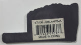 Oklahoma "Sooner State" Oklahoma City 1 3/8" x 2 1/2" State Shaped Rubber Fridge Magnet