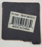 New Mexico "Land Of Enchantment" Santa Fe 1 1/2" x 1 3/4" State Shaped Rubber Fridge Magnet