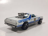 2011 Hot Wheels HW Main Street 68 El Camino Fort Worth Fire Pearl White Die Cast Toy Car Vehicle