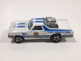 2011 Hot Wheels HW Main Street 68 El Camino Fort Worth Fire Pearl White Die Cast Toy Car Vehicle