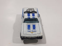 2011 Hot Wheels HW Main Street 68 El Camino Fort Worth Fire Pearl White Die Cast Toy Car Vehicle