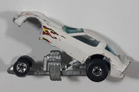 Vintage 1982 Hot Wheels Firebird Funny Car White Die Cast Toy Car Vehicle with Lifting Body