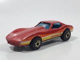 1982 Hot Wheels Gold Hot Ones Corvette Stingray Red Die Cast Toy Car Vehicle - Hong Kong