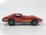 1982 Hot Wheels Gold Hot Ones Corvette Stingray Red Die Cast Toy Car Vehicle - Hong Kong