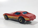 1982 Hot Wheels Gold Hot Ones Corvette Stingray Red Die Cast Toy Car Vehicle - Hong Kong