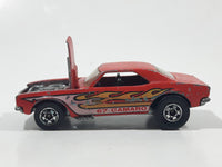 Vintage 1983 Hot Wheels '67 Camaro Red Die Cast Toy Car Vehicle with Opening Hood Hong Kong