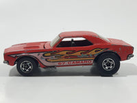 Vintage 1983 Hot Wheels '67 Camaro Red Die Cast Toy Car Vehicle with Opening Hood Hong Kong