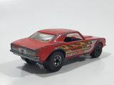 Vintage 1983 Hot Wheels '67 Camaro Red Die Cast Toy Car Vehicle with Opening Hood Hong Kong