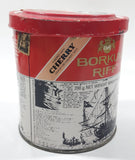 Vintage 1980s Borkum Riff Cherry Liqueur Flavor Pipe Tobacco 200g Tin Metal Can