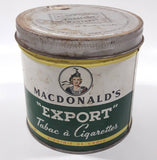 Vintage Macdonald's Export Cigarette Tobacco Tin Metal Can