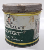 Vintage Macdonald's Export Cigarette Tobacco Tin Metal Can