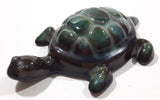 Vintage Blue Mountain Pottery 5 3/8" Long Drip Glaze Turtle Animal Figurine Ornament